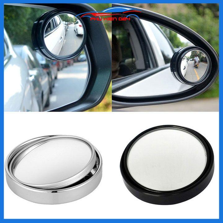 Gương tròn nhỏ 55mm kính HD cho xe ô tô xóa điểm mù điều chỉnh xoay 360 độ
