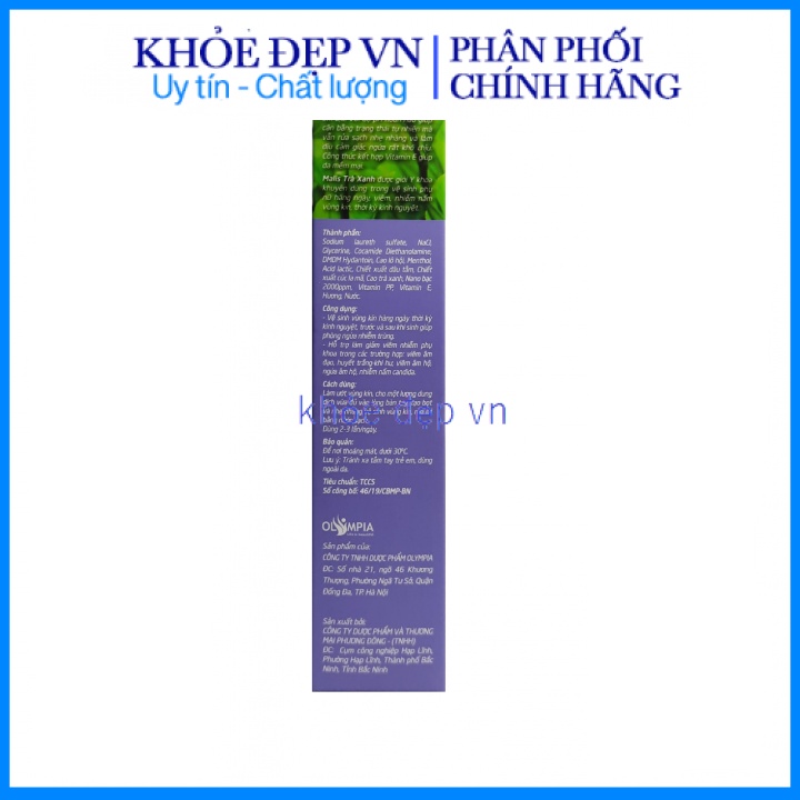 Dung Dịch Vệ Sinh Trà Xanh