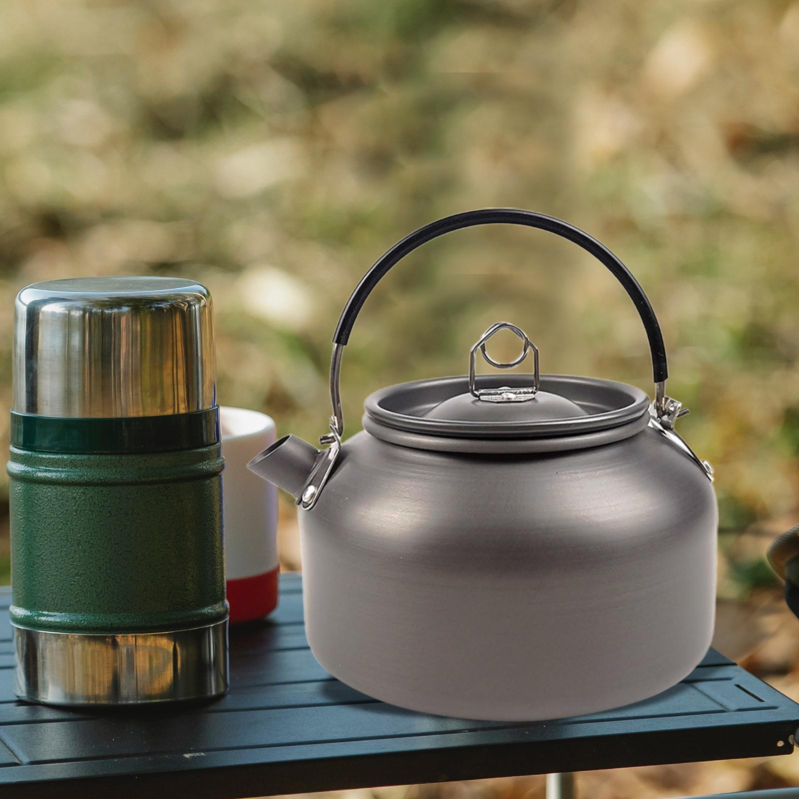 Camping Hot Water Kettle 0.8L Whistling Water Kettle Lightweight Mini Kettle