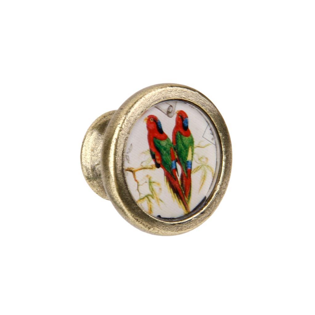 2x Vintage Round Cabinet Door Cupboard Drawer Dresser Pulls Handle Knobs #1