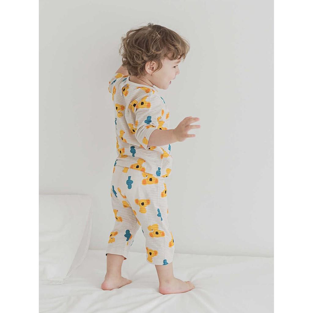 BỘ LỬNG CAO CẤP BÉ TRAI NỘI ĐỊA HÀN, CHẤT COTTON GIẤY ORGANIC, CON CHÓ