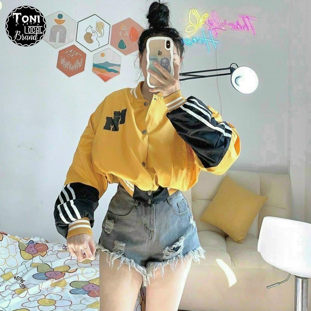 Áo Khoác Dù bomber Lửng 2 lớp Unisex MM