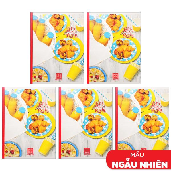 Combo 5 Vở Let's Party - Kẻ Ngang 200 Trang ĐL 70g/m2 - Hồng Hà 1426