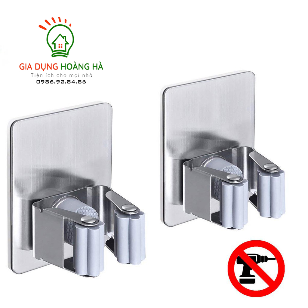 MÓC TREO CHỔI THÔNG MINH DÁN TƯỜNG INOX 304