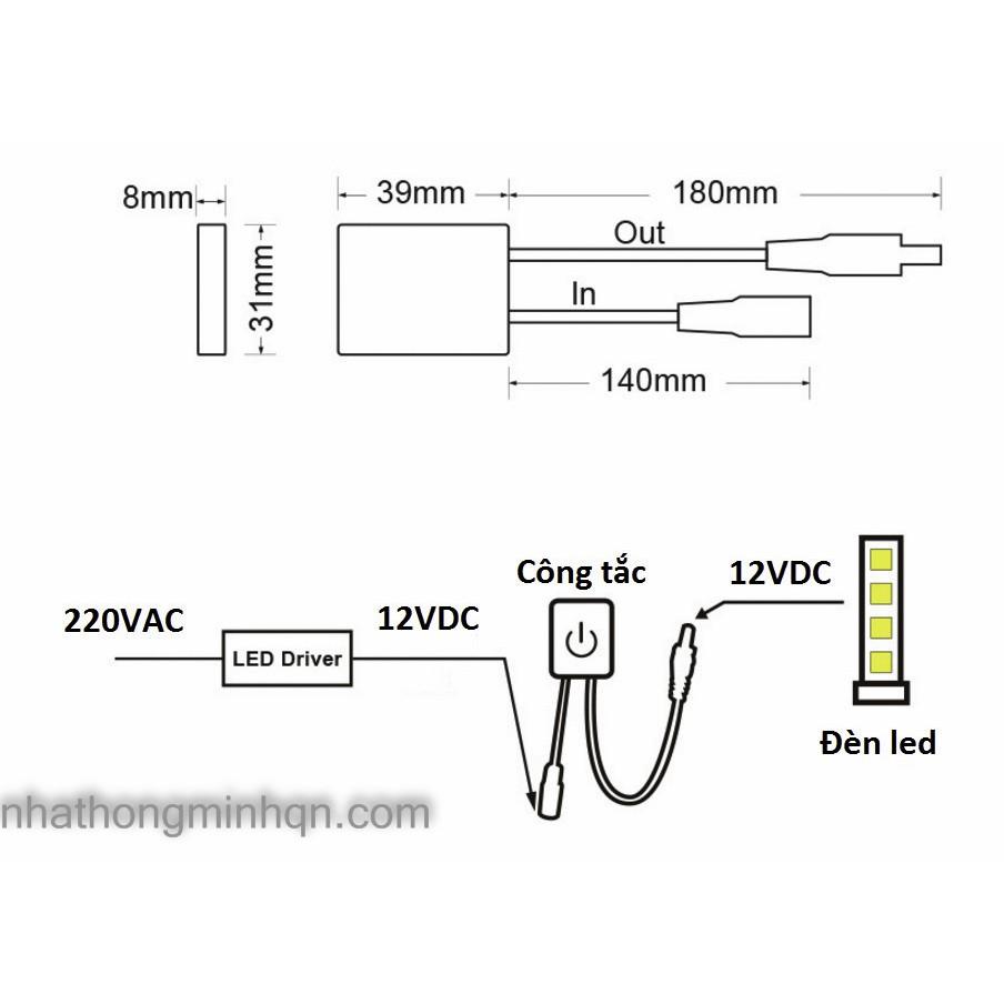 Công Tắc Đèn Cảm Biến Đóng Mở Tủ Quần Áo WS1