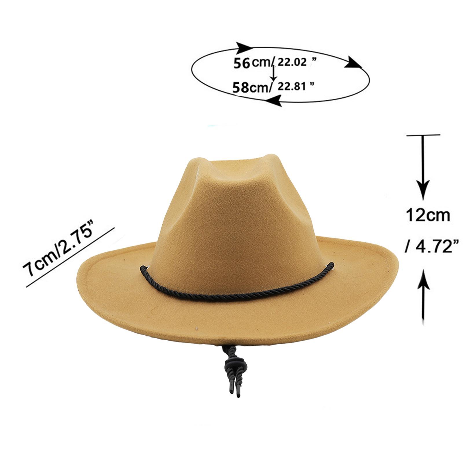 Western Cowboy Hat Cowgirl Hats Headwear Photo Props Breathable Decor Sun Hat Jazz Hat for Festival Performance Halloween Carnival Men Women