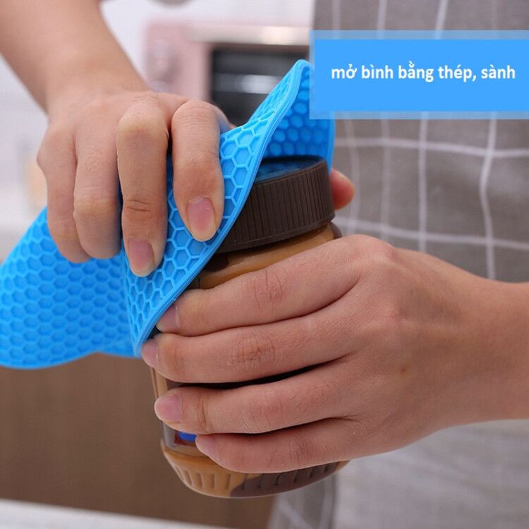 Combo 2 Miếng lốt nồi silicon giao màu ngẫu nhiên