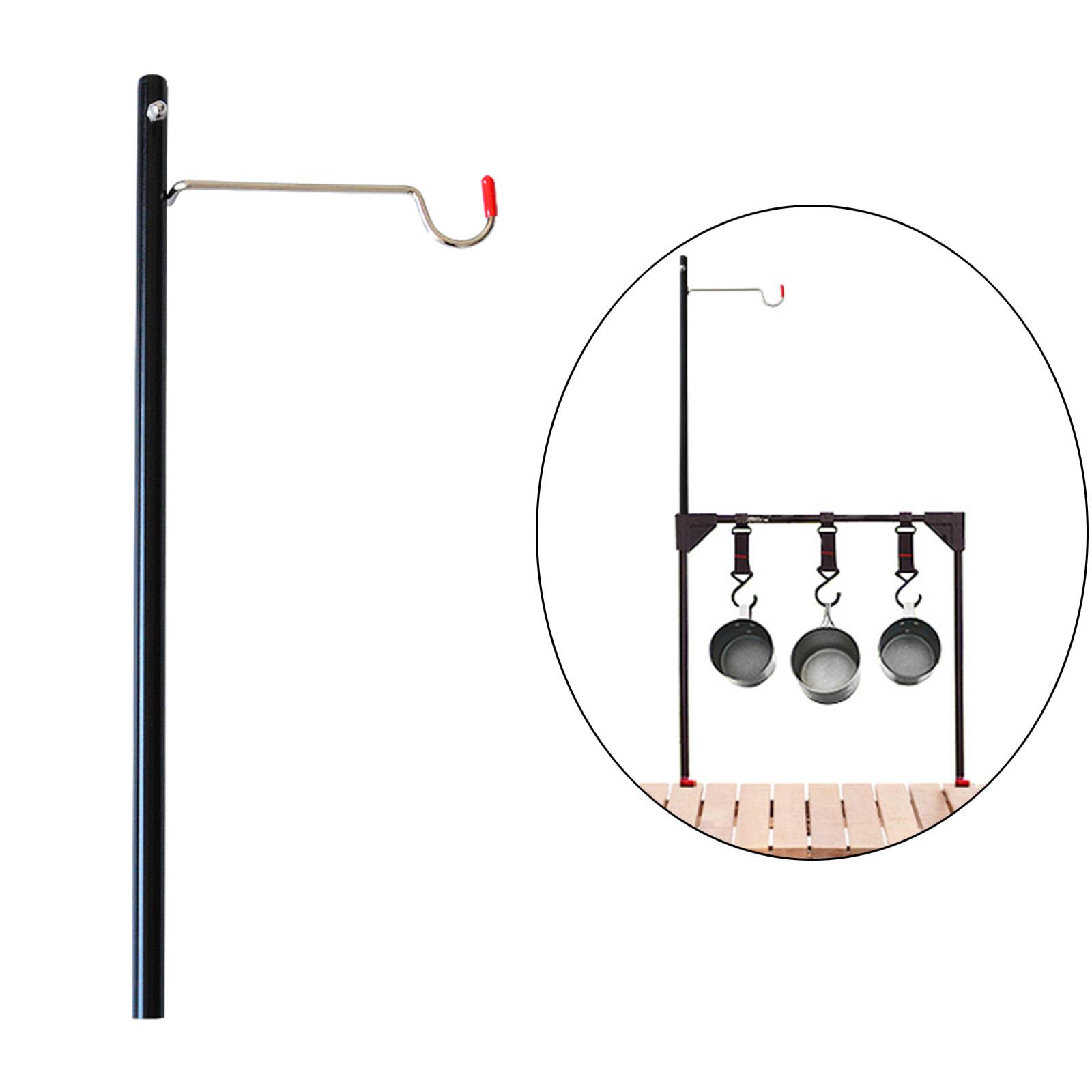 Camping Lantern Stand Lightweight Alloy Lamp Pole Hanger Holder