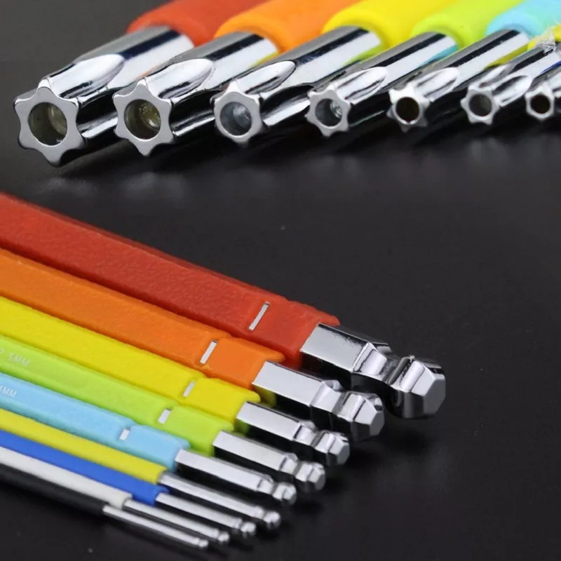 Bộ cờ lê lục giác hoa thị 9 chiếc LAOA LA319104 chuyên dụng, thép hợp kim S2 siêu cứng, hàng chính hãng
