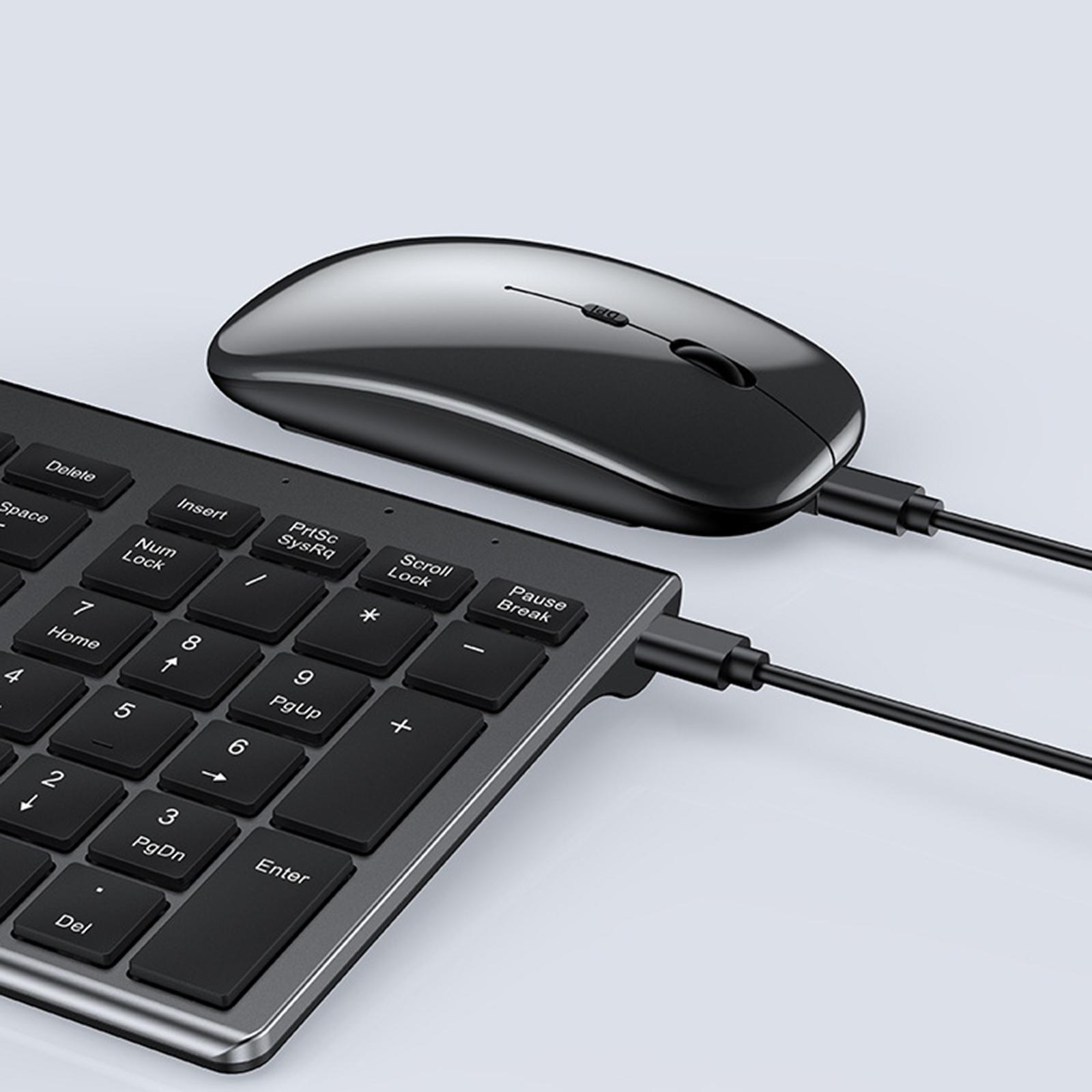 Silent Portable MIni Keyboard Universal Computer Gray