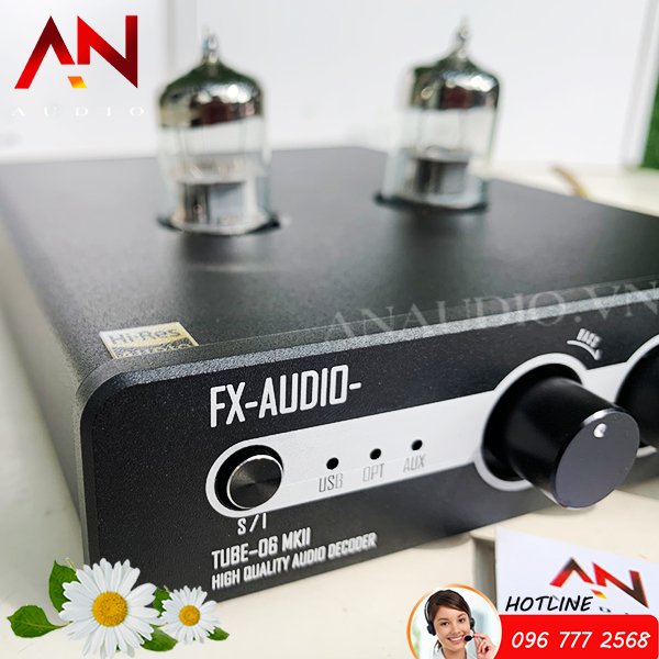 Giải mã/DAC Fx Audio Tube 06 MKII – Bản Nâng Cấp Mạnh Mẽ Tube 06- Hàng Chính Hãng