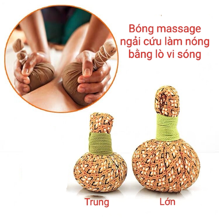 Bóng Nắm Chườm Ngải Cứu Làm Nóng Bằng Lò Vi Sóng Chườm Ấm Bụng Lưng Xông Ngải Cứu Hỗ Trợ Đau Mỏi Lưng Cổ Vai Đau Bụng Kinh