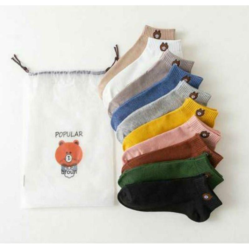 Xả kho combo 10 đôi tất gấu cotton cao cấp