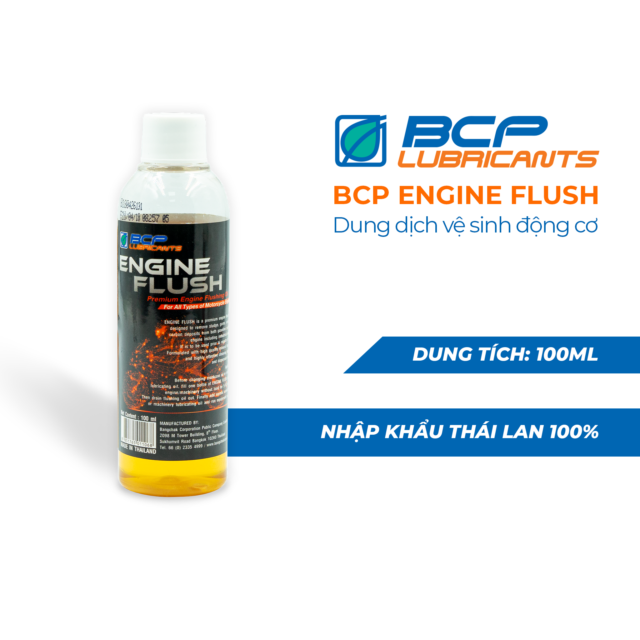 Combo Dầu Nhớt Xe Tay Ga Cao Cấp 10W40 SL 0.8L Thái Lan + Tặng Phụ Gia Làm Sạch Động Cơ Xe Máy BCP Engine Flush 100ml