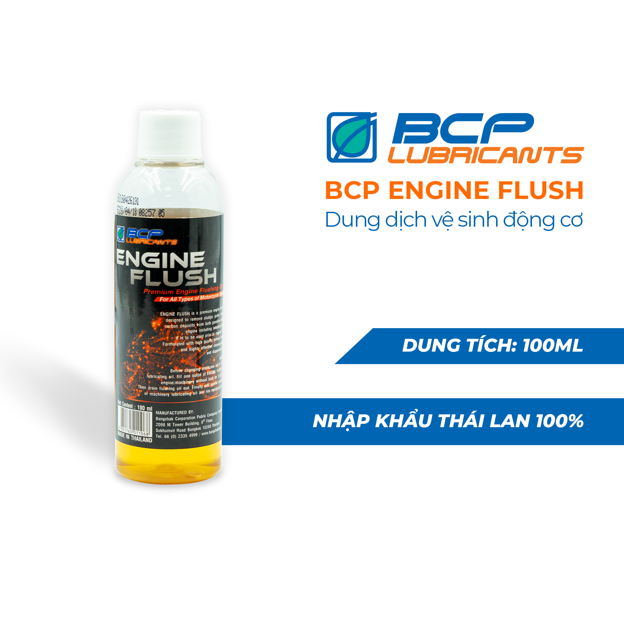 Nhớt tổng hợp toàn phần 100% NOMAD - SAE 5W40 - API SN - JASO MA2 - 1.1L - Tặng 1 chai vệ sinh động cơ BCP Engine Flush 100 mL