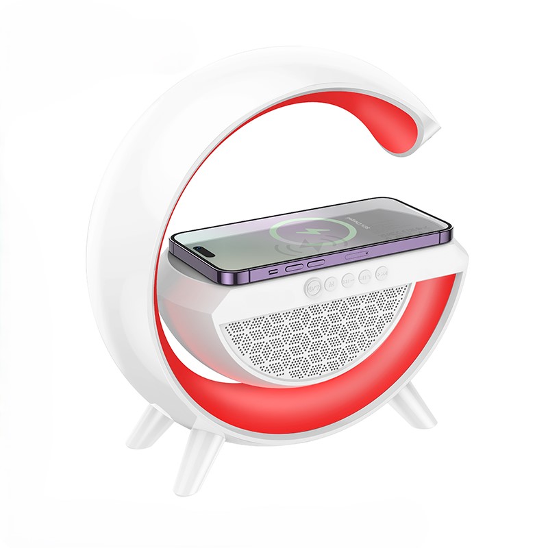 Loa bluetooth chữ G tích hợp đèn ngủ cùng sạc không dây tiện lợi và thông minh nghe nhạc âm thanh sống động - Hàng chính hãng