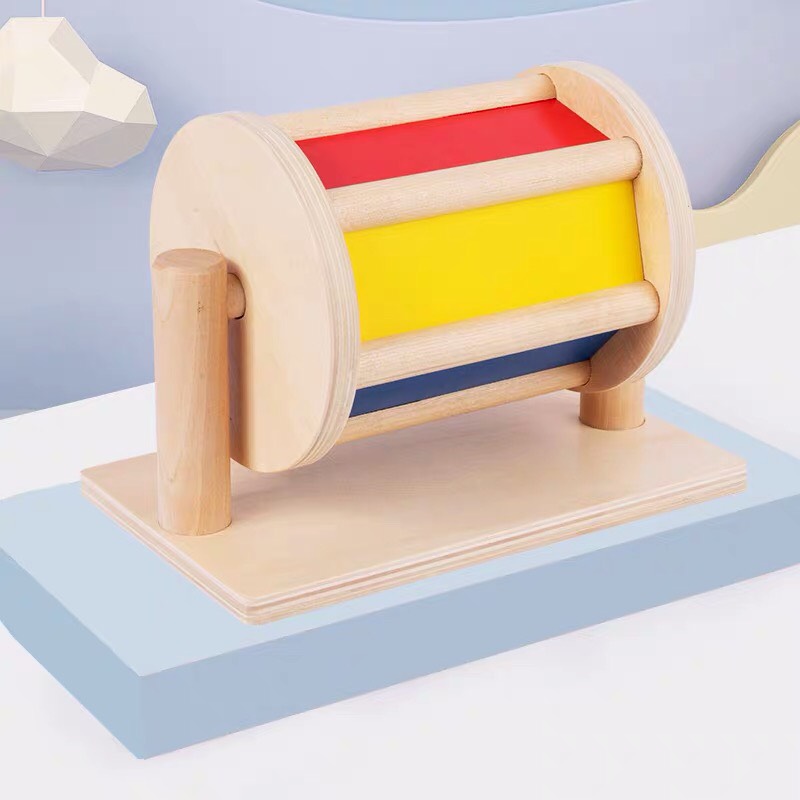 Giáo cụ Montessori cho bé 0-3 tuổi: Trống Xoay Cầu Vồng