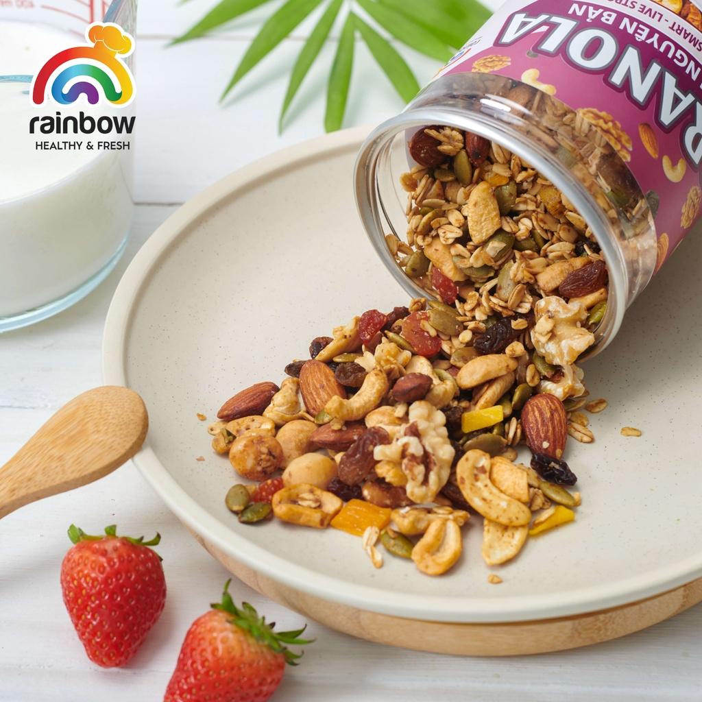 Ngũ Cốc Granola Siêu Hạt, Hỗ Trợ Giảm Cân, Vị Ngọt Tự Nhiên Từ Mật Ong Và Mật Hoa Dừa