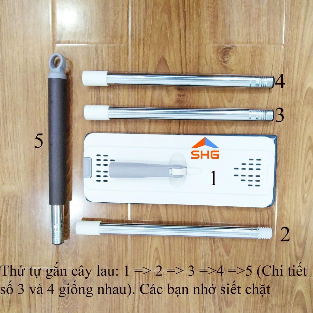 BỘ LAU NHÀ MĂM CHỮ NHẬT DÁNG ELIP CAO CẤP, HAI NGĂN GIẶT VÀ VẮT ĐỘC LẬP, LAU CỰC KHÔ, CƯC SẠCH