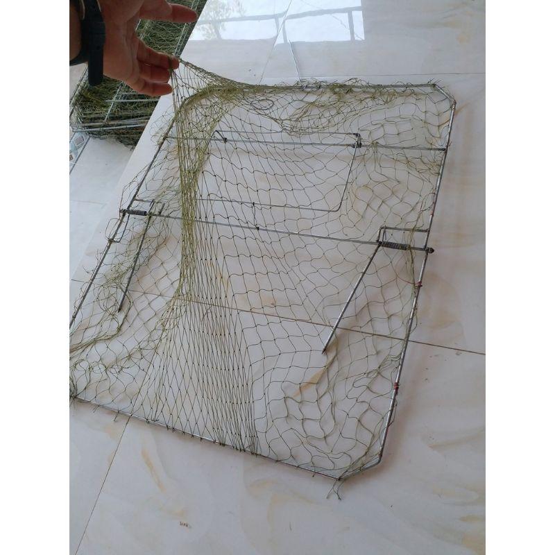 Mẹt vuông bẫy bìm bịp chất liệu kẽm mạ chì không rỉ lò xo thép cực mạnh