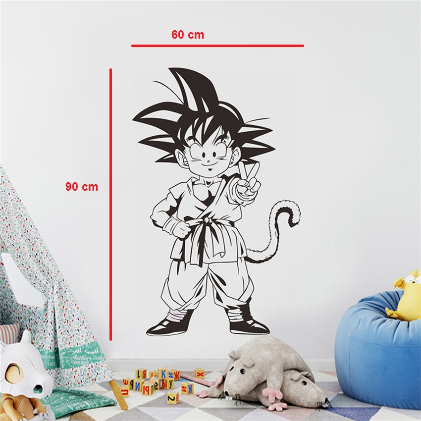 Decal Dán Tường Anime Dragon Ball - Tranh Trang Trí 7 Viên Ngọc Rồng Songoku mẫu 4
