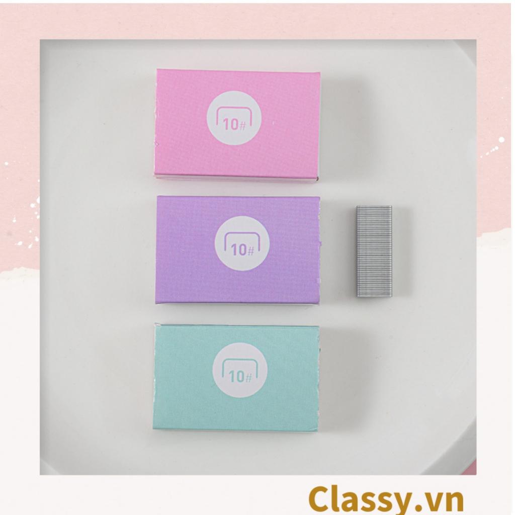 Ghim bấm giấy mini Classy cỡ nhỏ 3.9x1.6x2.7CM, nhiều màu đa dạng có thể dùng làm móc khóa PK1216