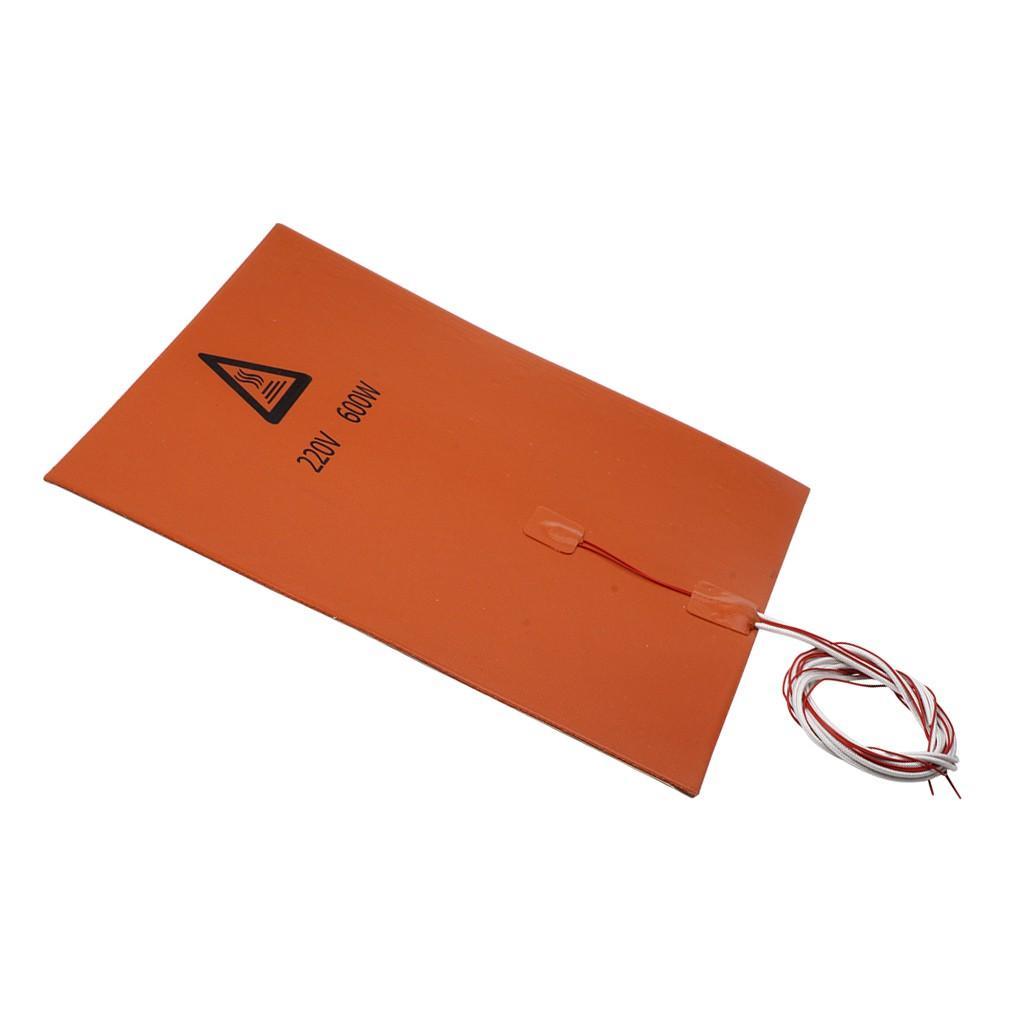 220V 300*300mm 600W Rubber Silicone Heating Pad For 3D Printer Heated Bed