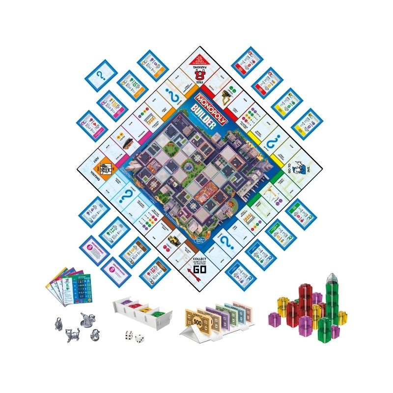 Đồ Chơi MONOPOLY Cờ Tỷ Phú Monopoly Builder F1696