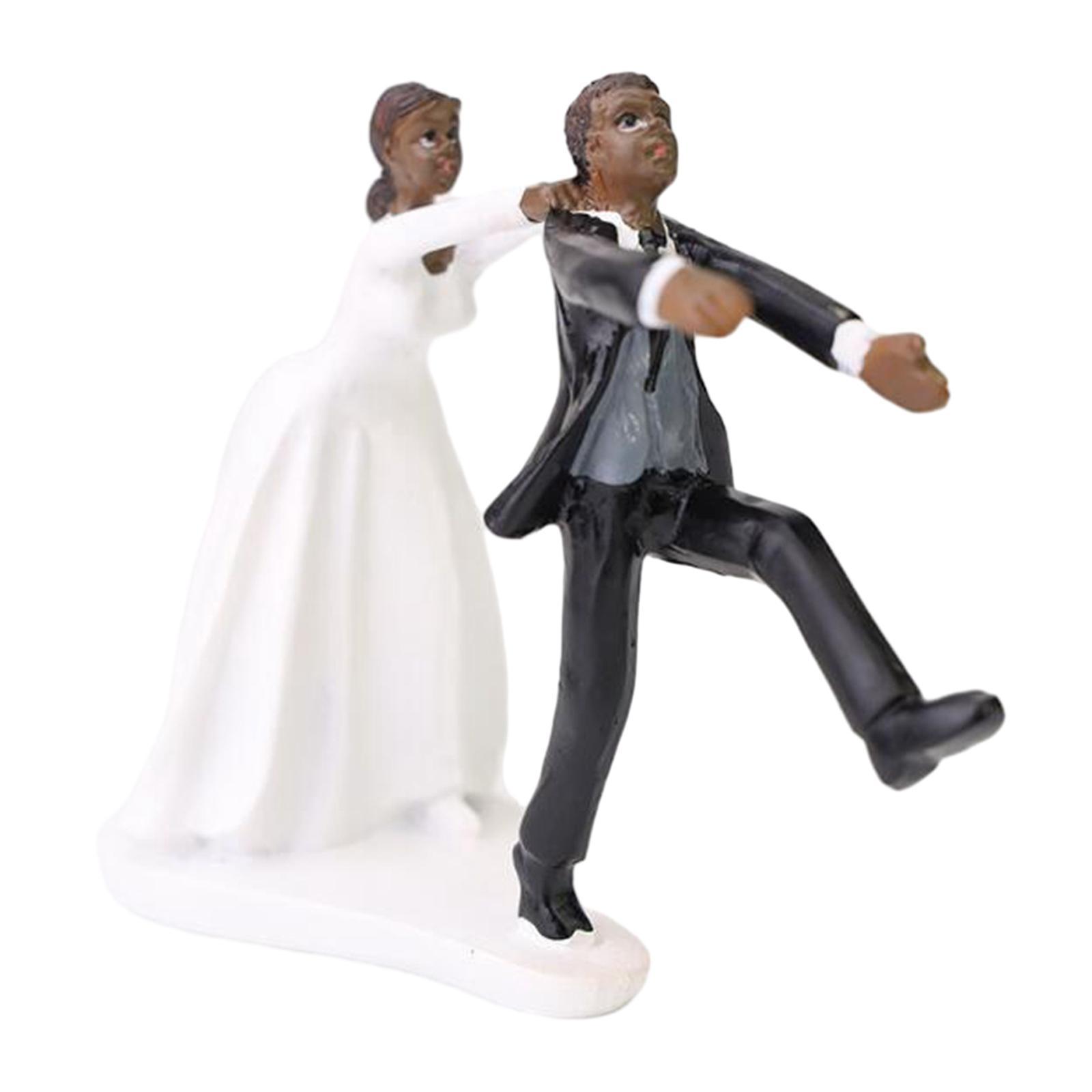 Wedding Cake Dolls Bride and Groom Sculpture for Festival Wedding Engagement