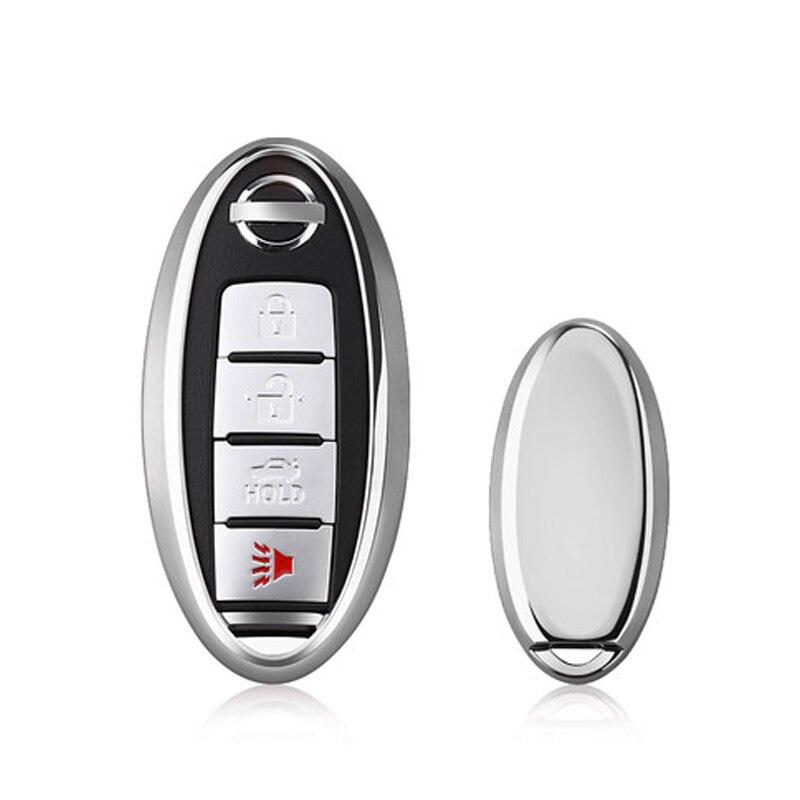 Vỏ Tpu Mềm Bọc Chìa Khóa Điều Khiển Từ Xa Cho Infiniti Nissan Serena Sylphy Teana Elgrand Almera Grand Livina Qashqai J11 Juke X-Trail