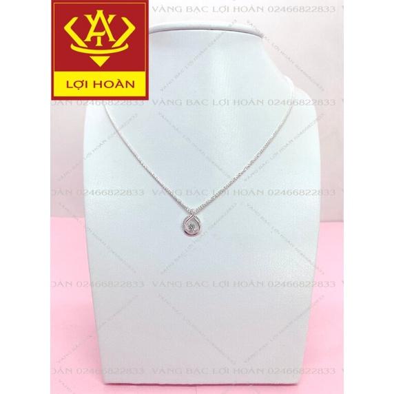 Dây chuyền nữ bạc thật mặt hình giọt nước dễ thương - trang sức Lợi Hoàn