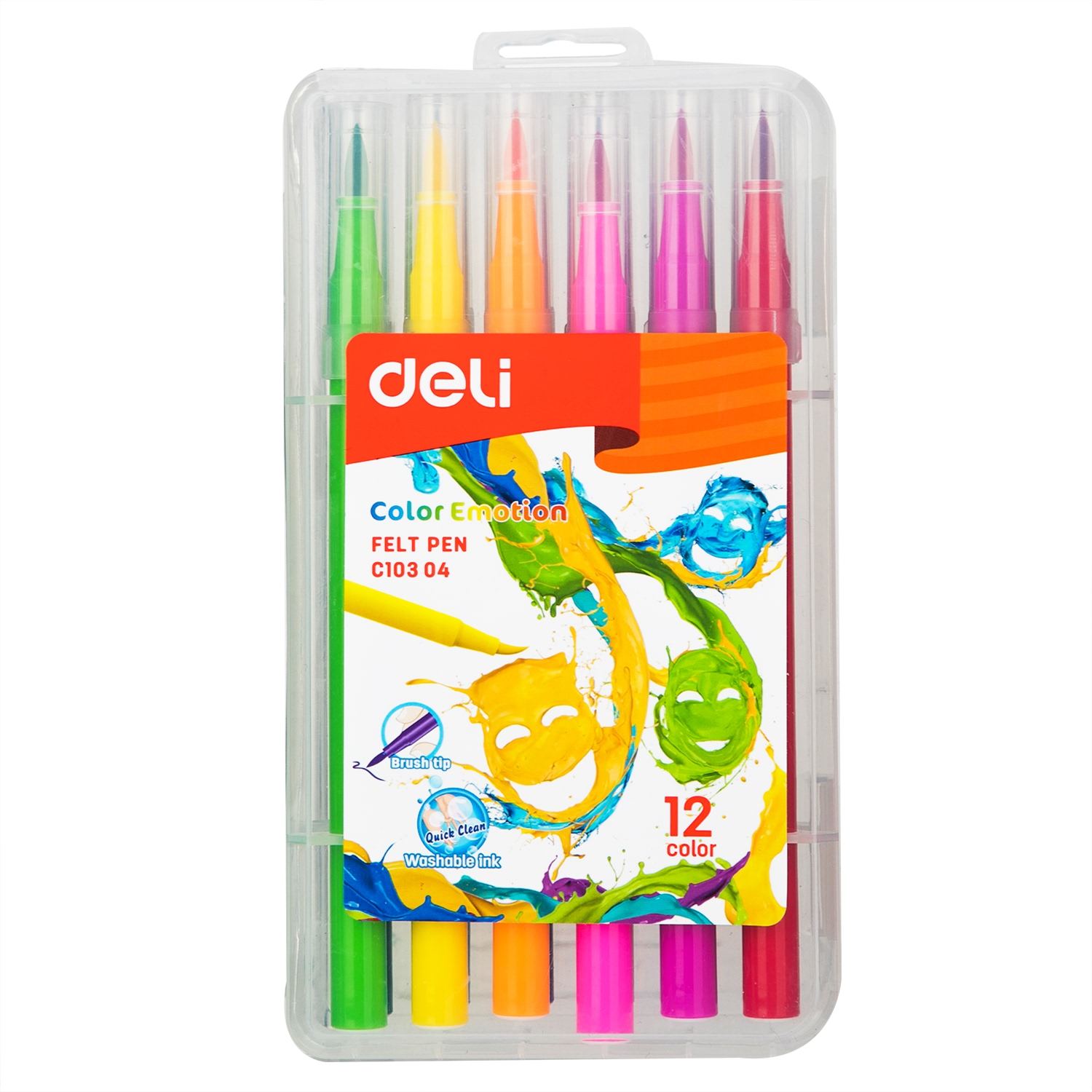 Bút màu nước Deli - 12 màu/24 màu - 1 hộp - EC10304/EC10324