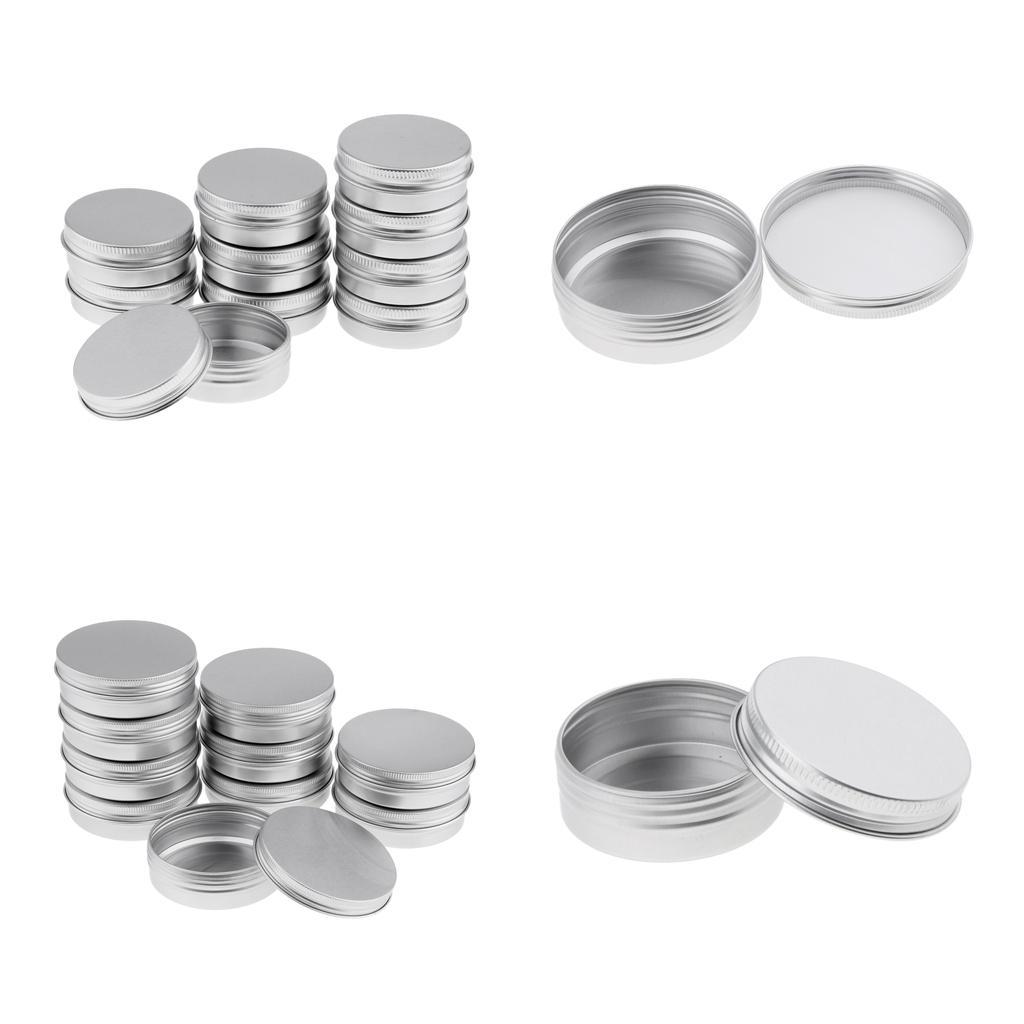 20/Kit Cosmetic Empty Jar Pot Cream Lip Balm Cream Box Container Tin Case