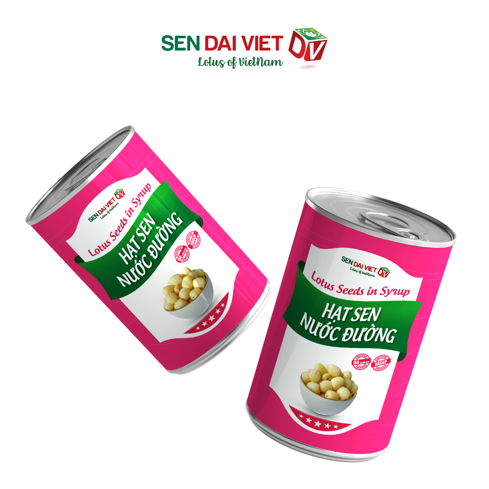 Sản Phẩm Mới- Hạt sen nước đường- Bao Bì Mới, Ngon Hơn, Giá Rẻ Hơn- Sen Đại Việt- 460g