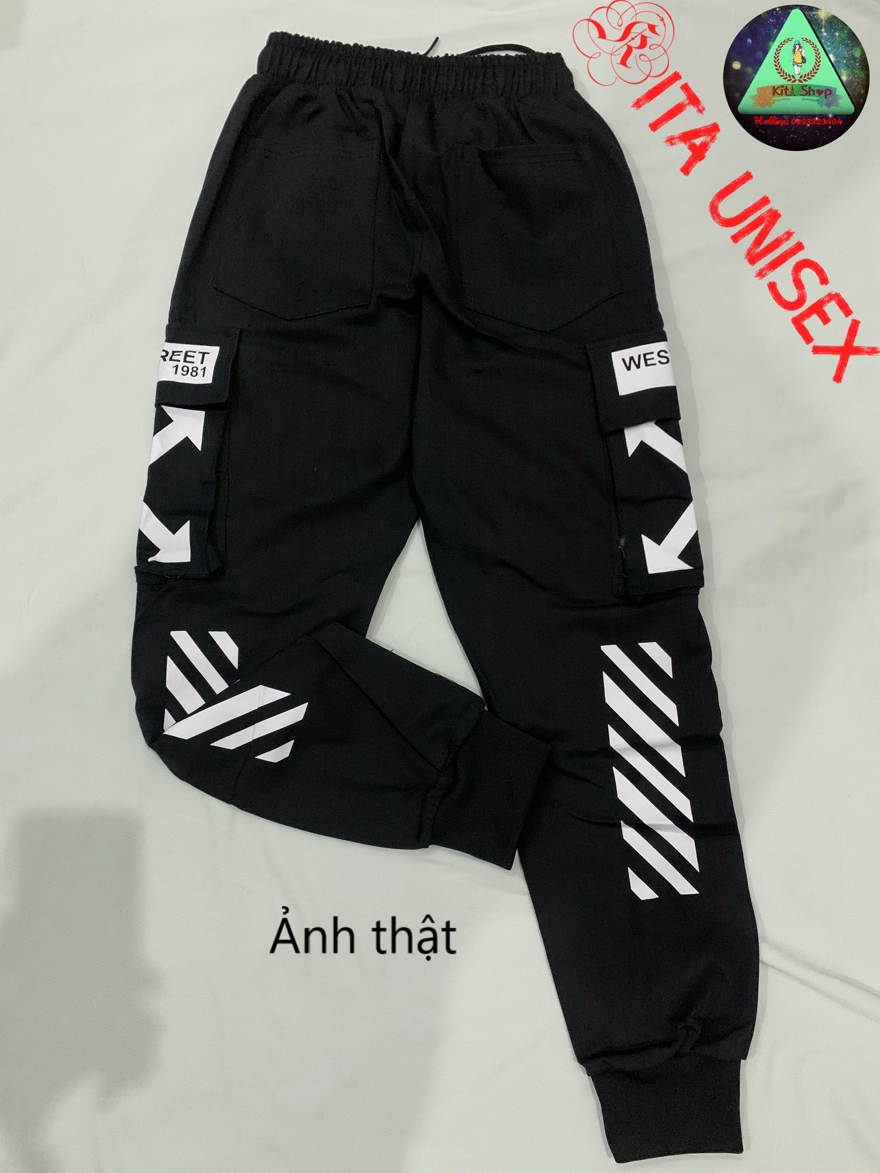 Quần Jogger Nam Nữ Unisex Túi Hộp Ulzzang Trẻ Trung Sành Điệu Năng Động Kita Unisex - Sọc X - Video thật