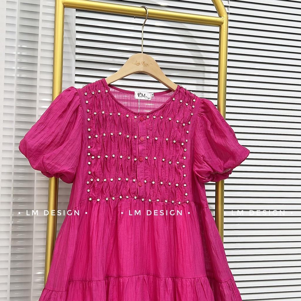 VÁY ĐI CHƠI, VÁY BABYDOLL CỔ TRÒN TAY NGẮN DÁNG DÀI XÒE CỰC XINH XỈU