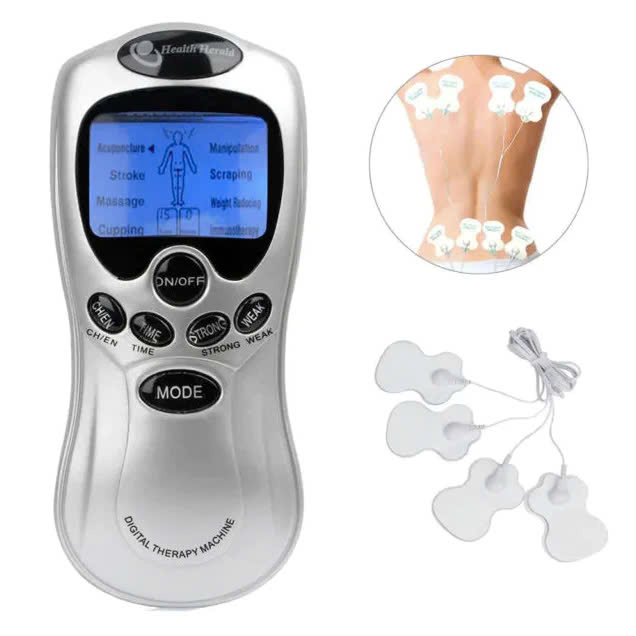 Đèn Ốp Trần Bộ Máy Vật Lý Xung Điện Trị Liệu 4 Miếng Dán Massage Cổ Vai Gáy.