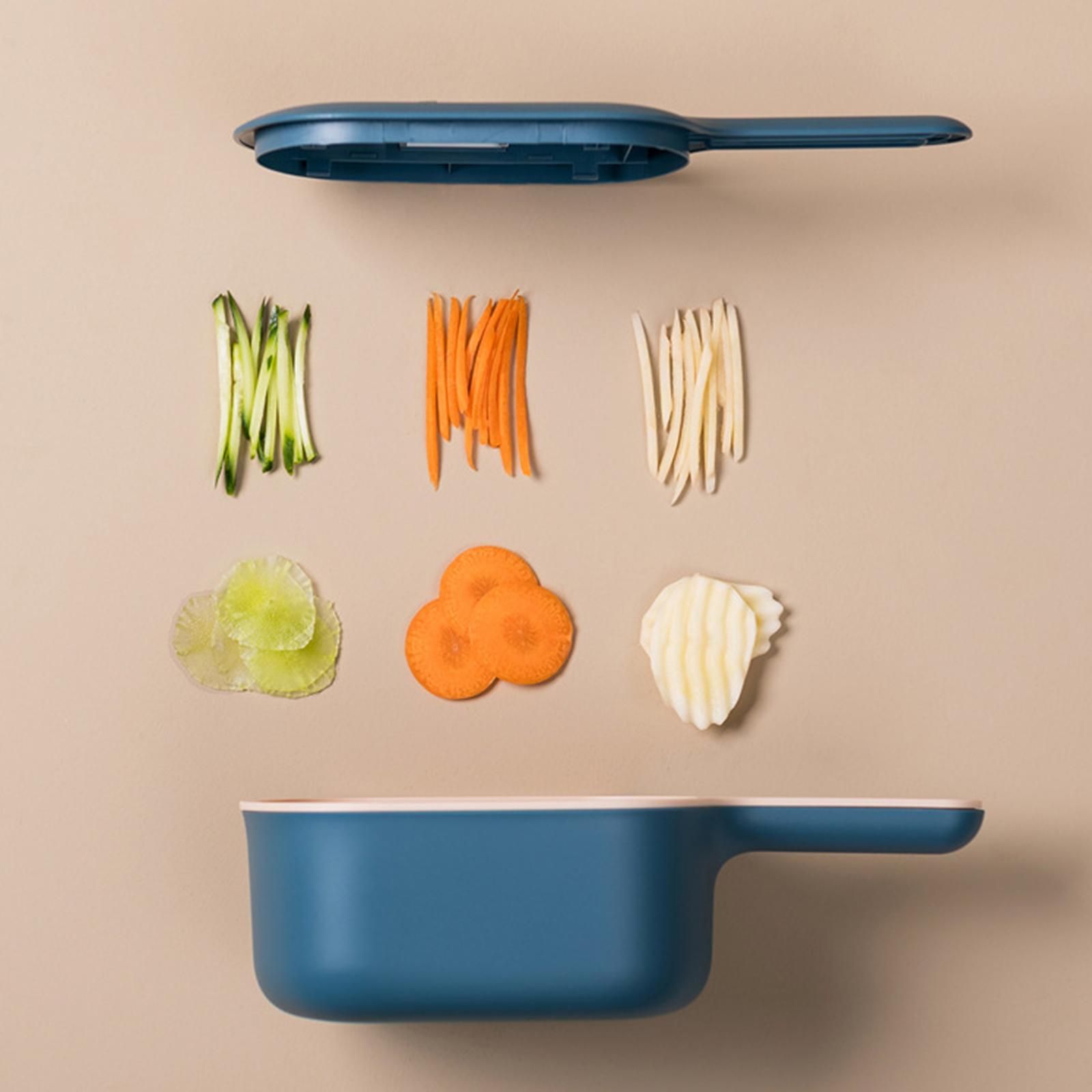 Grater Veggie Food Choppers Cutter with 4 Blades Kitchen Cooking Helper