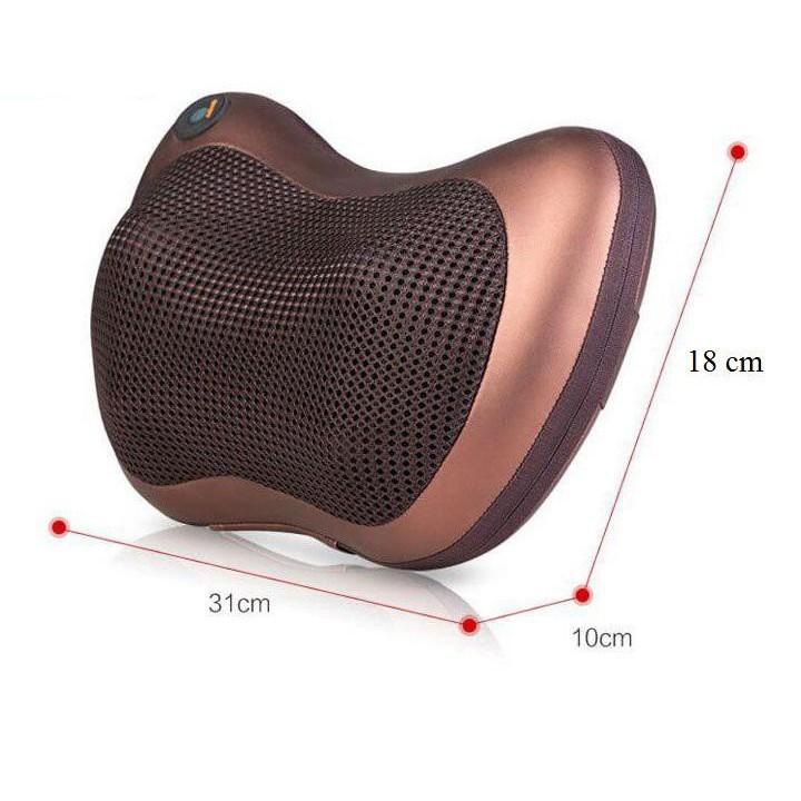 Gối mát xa hồng ngoại 8 bi - gối massage hồng ngoại 6 bi 8 bi