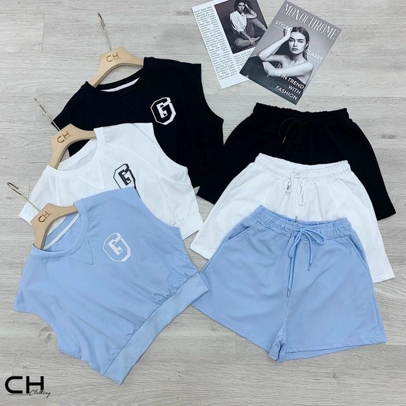 Sét bộ thể thao đùi chất liệu umi tre trung cá tính kèm hình thật
