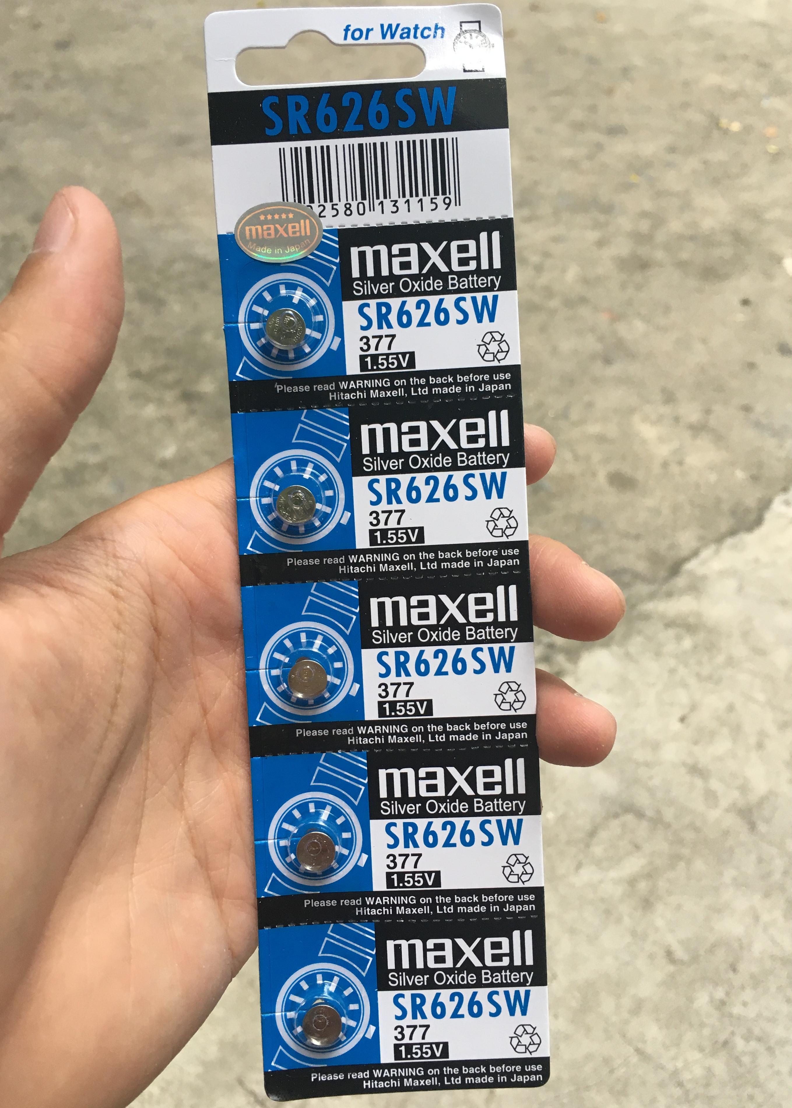 Pin Đồng hồ đeo tay Maxell SR626SW 1.55V 377