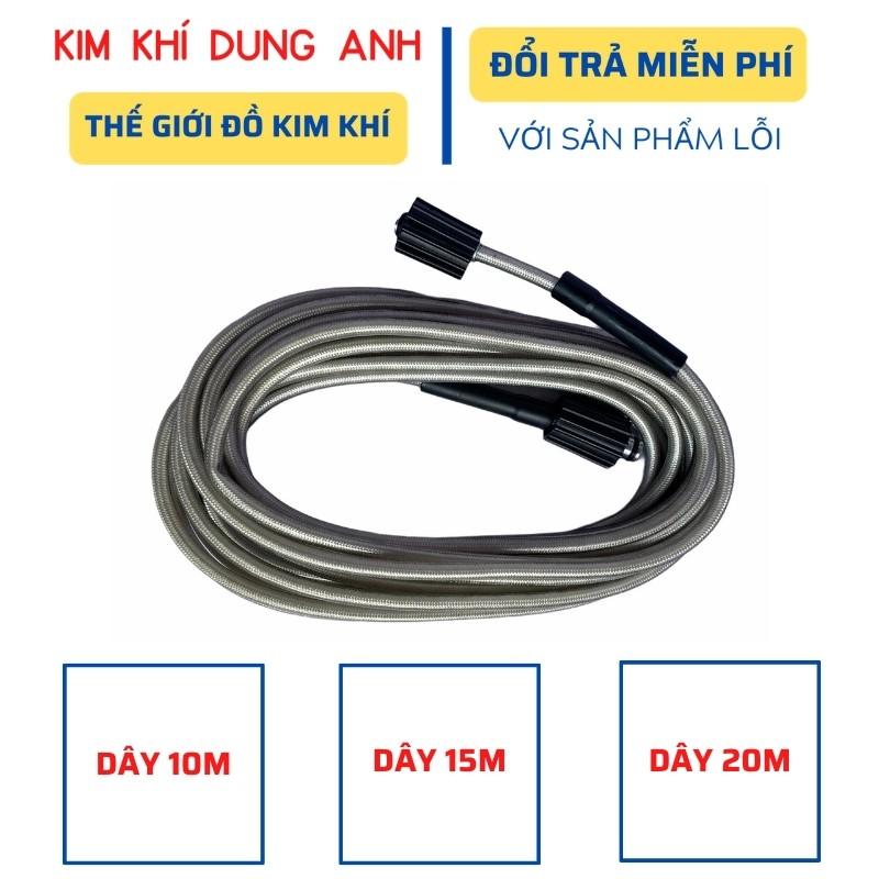 Dây máy rửa xe 10M 15M 20M dây xịt rửa xe áp lực cao - Kim Khí Dung Anh