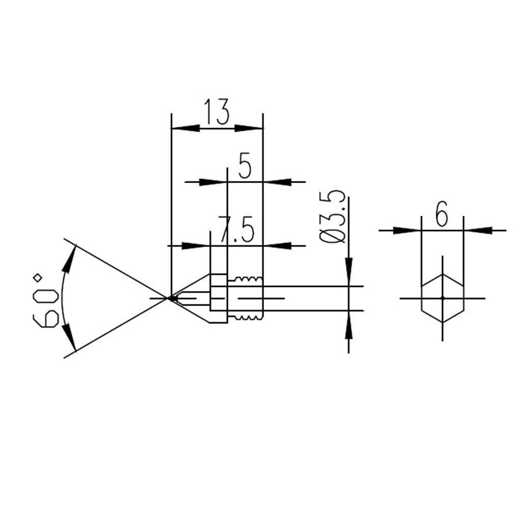 0.4mm Extruder Brass Nozzle Printer Head for 1.75mm 3D Accessories