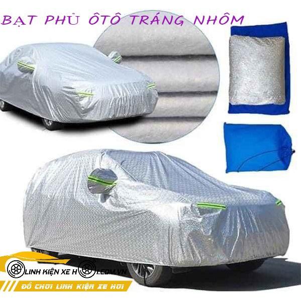 BẠT PHỦ Ô TÔ TRÁNG NHÔM - Chống nắng - Chống nóng - Chống mưa - Chống xước - kháng trộm gương xe