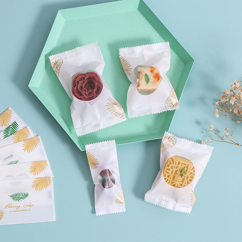 Túi đựng trà, bánh kẹo hoạ tiết Chiếc Lá Trắng hàn nhiệt - VUA BAO BÌ