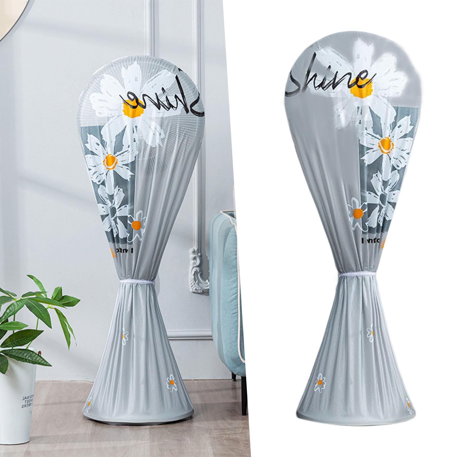 Floor Fan Waterproof Dustproof Cover Protective Gray Long