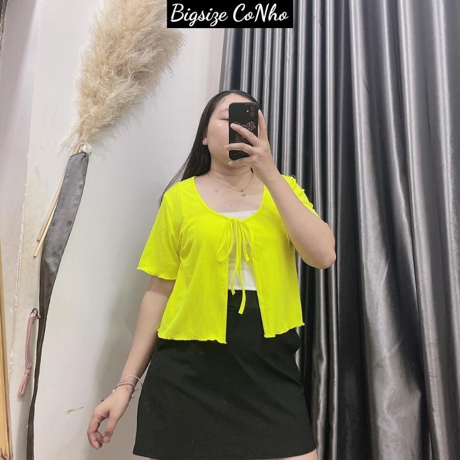 Set ao thun bigsize nữ hai cái gồm Áo Dây trong và Áo Nhoác Ngoài G6 - Màu Trắng