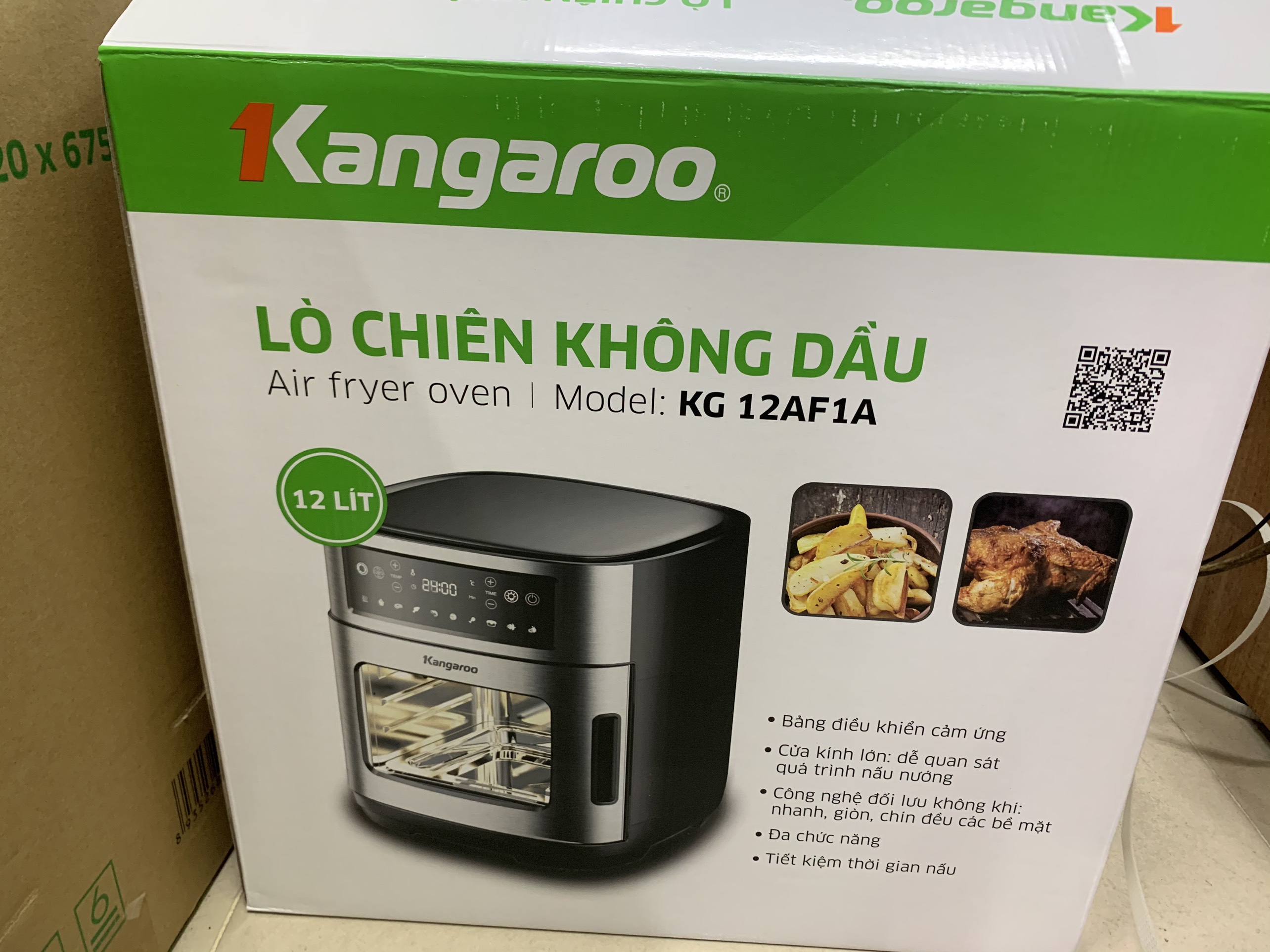 Lò Chiên Không Dầu Kangaroo KG12AF1A (12 Lit) - Hàng chính hãng