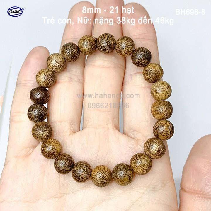 Vòng Gỗ Trầm Hương (Đủ Size) BH698 -Trầm Tốc Việt - An Yên/Thịnh Vượng - Bracelet of HAHANCO