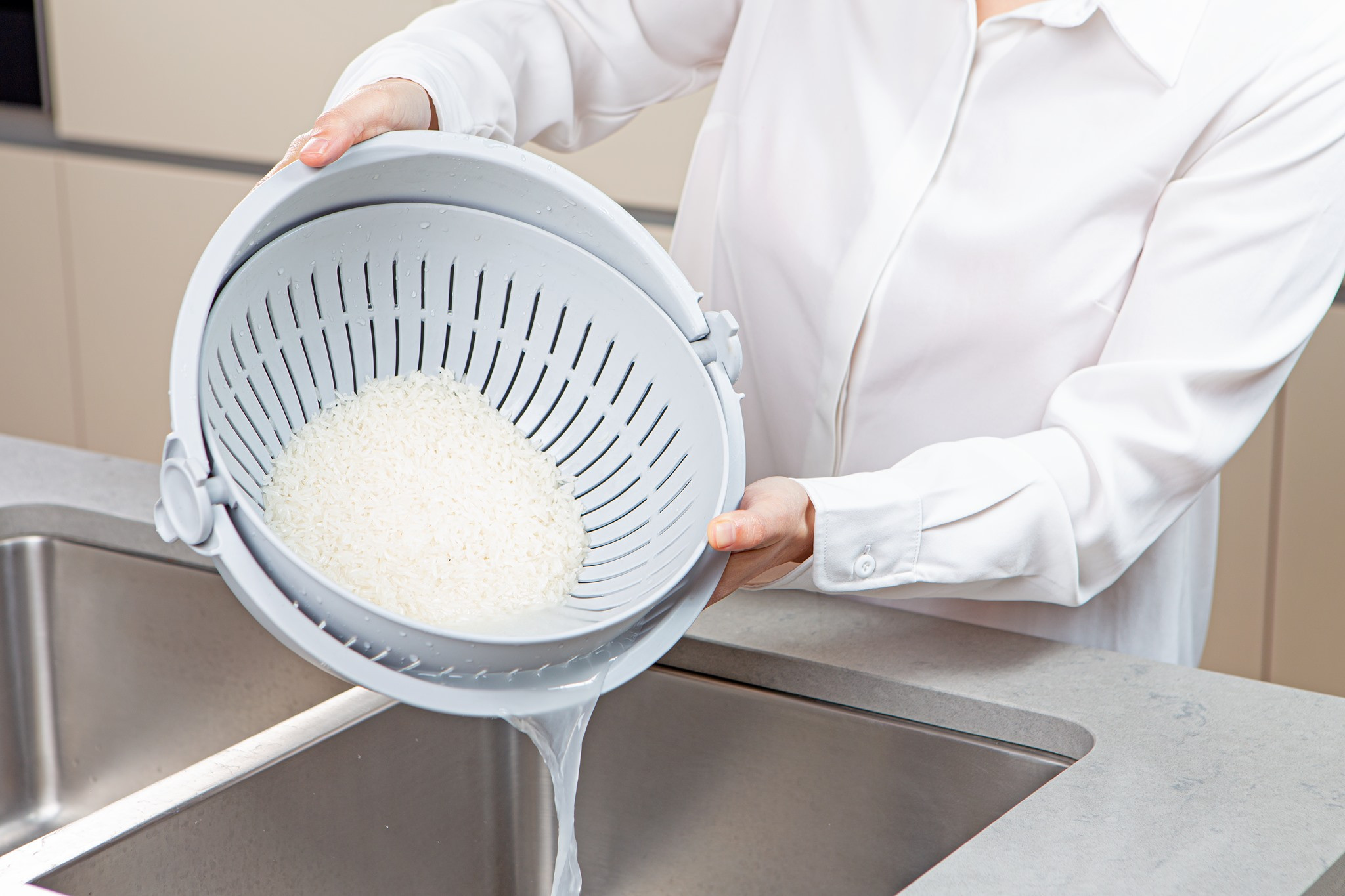 Bộ Thau Rỗ Xoay Đa Năng YoKo Xuất Nhật - Chất Liệu Nhựa Nguyên Sinh Cao Cấp An Toàn Cho Sức Khỏe - Chính Hãng